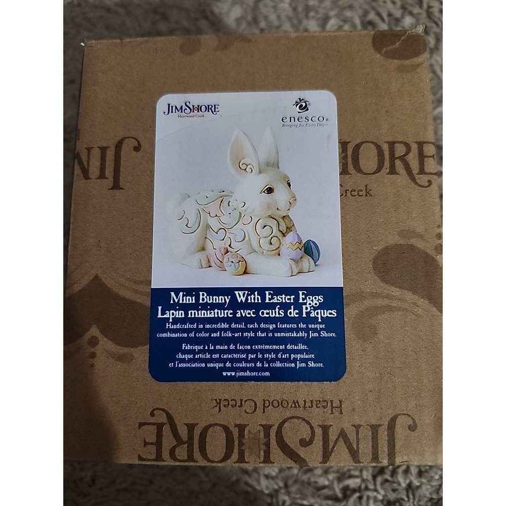 Jim Shore "Mini Bunny with‎ Easter Eggs" ~ #6006228 ~ New In Box!